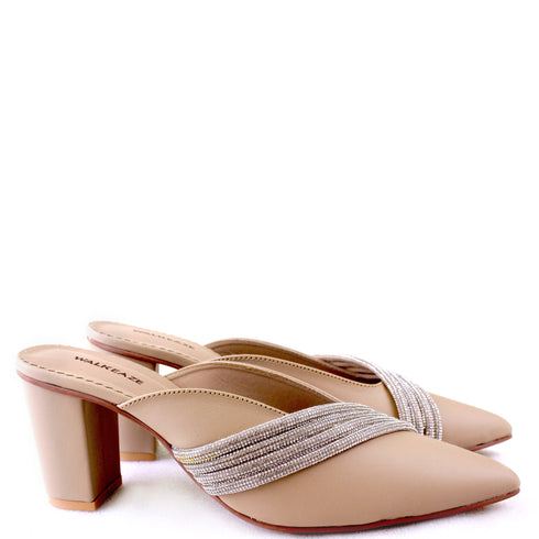 Women Formal Mules - 62275S - Walkeaze